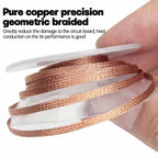 Flux Coated Desoldering Braid Solder Wick 2/3/4mm Width, 1.5M 3M 10M Length, High Purity Copper for Fast PCB BGA SMD Repair