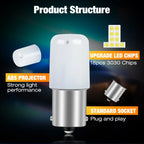 2pcs P21W Led 1156 BA15S 1157 BAY15D P21 5W R5W R10W Bulb 18SMD 3030 Car Turn Signal Lights Reverse Lamp 12V White Red Yellow