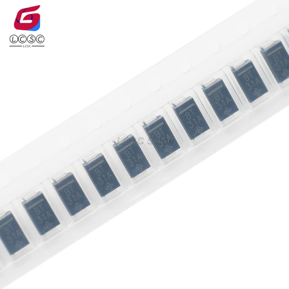20-100Pcs Original SMAJ18A-E3/61 DO-214AC SMA Transient Voltage Suppressors 18V 13.7A 400W TVS ESD Surge Protection Diode BT