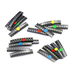 20pcs SMD LED 0402 0603 0805 1206 Red Yellow Blue Green and White Light High Brightness Lamp Bead Light-emitting Diode