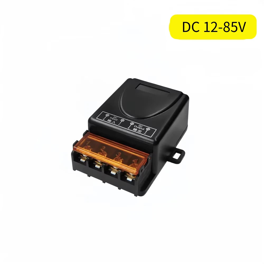 433Mhz Wireless Remote Control Switch 30A DC 12V 24V 36V 85V High Power RF Relay Receiver for Pumps Light Lamp LED 100m Range
