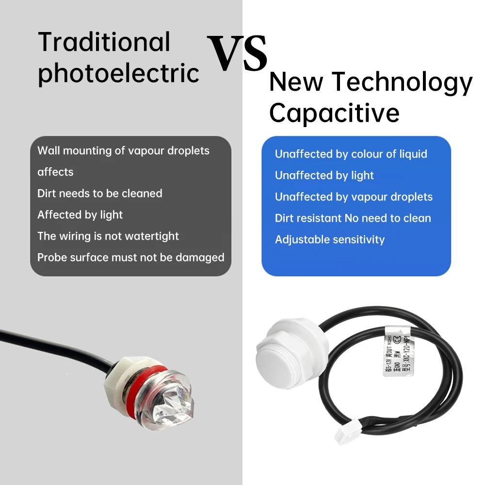 XKC-Y20-V/ XKC-Y20-NPN Low Cost Capacitive Contact Typle Liquid Level Switch Level Sensor for Both Metal and Non-metallic Tank