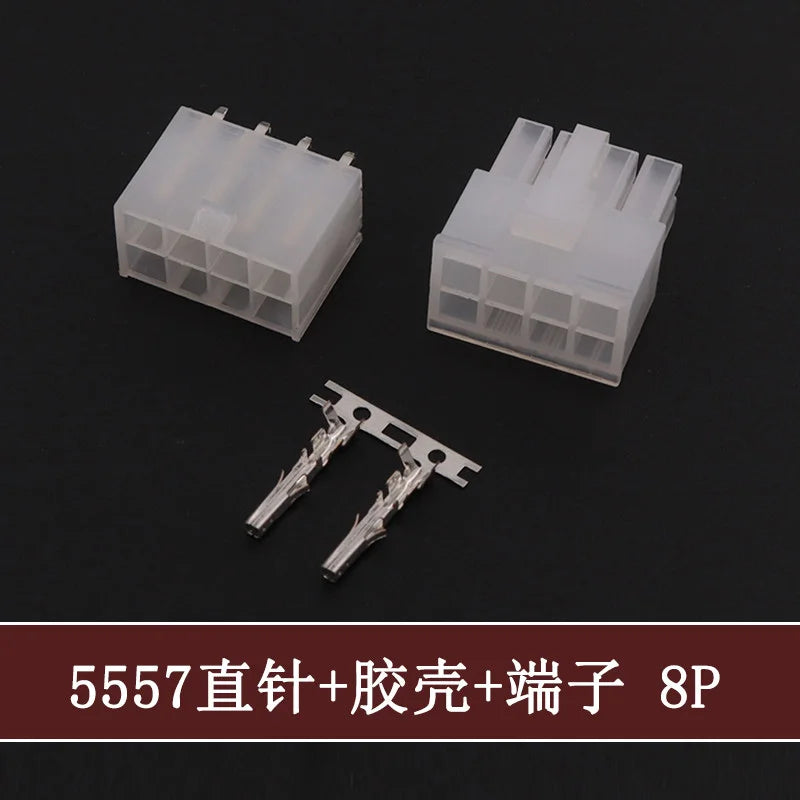 5Sets Molex 4.2mm Automotive Wire Connectors Plug 5557 Series RA Wafer Female Terminal 2-24P Housing for Electrical Wiring