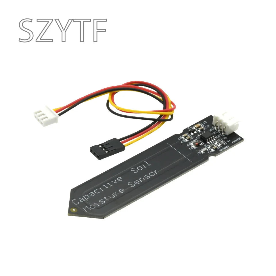 1-100PCS Capacitive Soil Moisture Sensor Not Easy To Corrode Wide Voltage Wire For Arduino