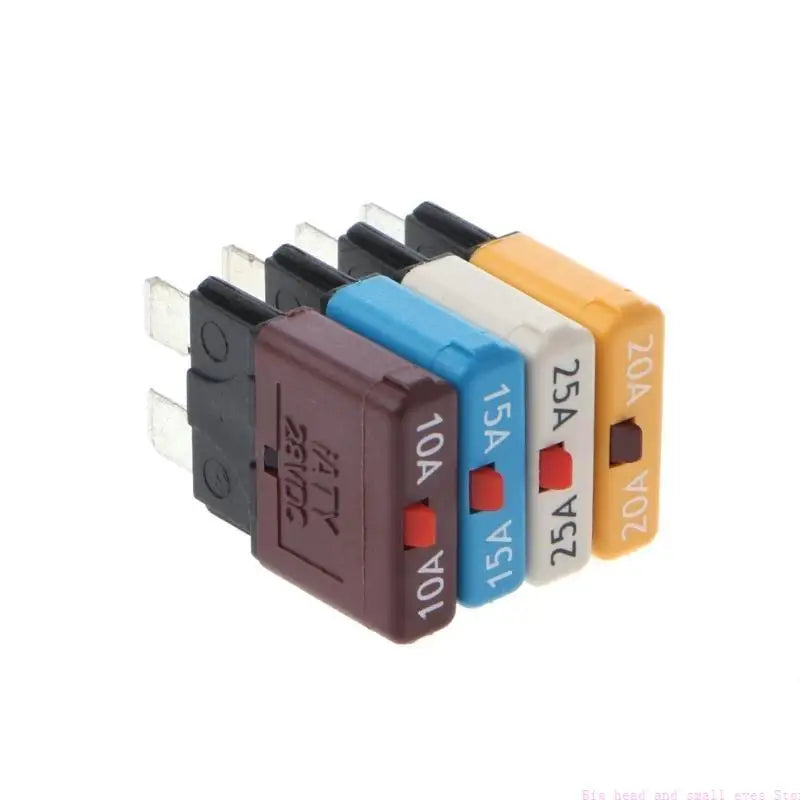 5-30A Blade 28V Resettable Manual Reset Adapter for Car Truck Boat Marine Car Insert Protector