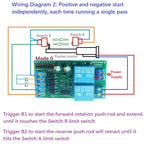 IO53A02 5-24V IO56D02 DC12V 24V Cycle Delay Relay Adjustable Time Control Switch Motor Forward Reverse Controller Time Relay