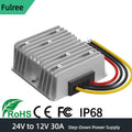 DC 24v to 12v Converter 30A 360W StepDown Converter Voltage Reducer IP68 Waterproof Transformer for Golf Cart Truck Boat Vehicle