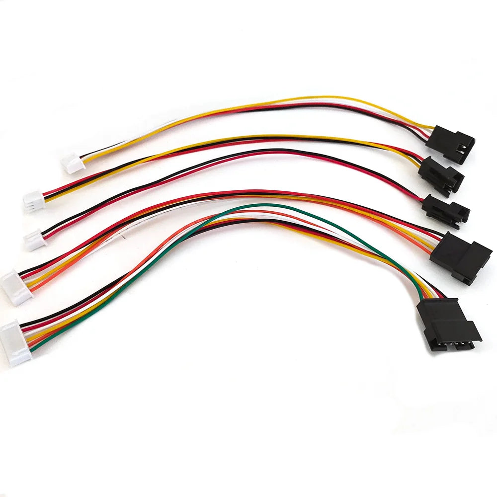 5PCS SM 2.54mm to PH2.0/XH2.54 Plug Socket 2P/3P/4P/5P/6P male Female Conversion Cable 20cm 26AWG Extension Cable