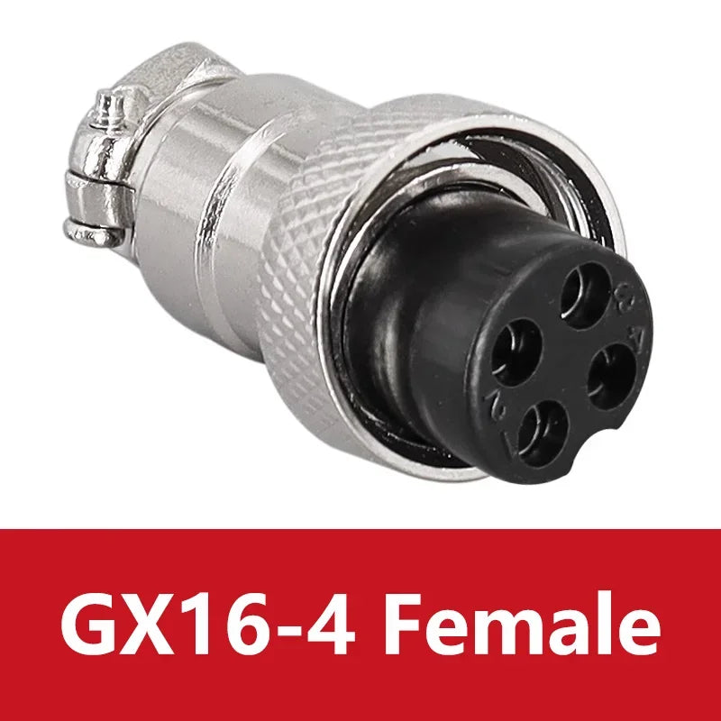 5PCS Docking Connector GX16 Aviation Plug Male Female 16mm 2/3/4/5/6/7/8/9/10 Pin Socket Circular Aviation Connector