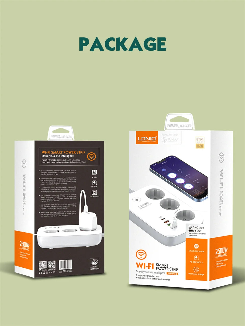 LDNIO Smart Plug Power Strip Tuya Wifi Remote Control Timer Socket Line Filter Smart Home Switch EU KR UK US Outlet USB Adaptor