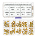 300PCS 10Value 50V 10pf 20pf 30pf 47pf 56pf 68pf 100pf 1nf 10nf 100nf Multilayer Ceramic Capacitor Assortment Kit