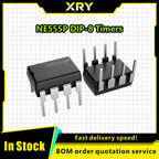 XRY 20-50PCS Integrated Circuits NE555 NE555P 555 DIP-8 Timers IC Chip Precision DIP-8