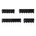 10pcs Resistor Network A05 A06 A07 A08 A09-101J 102K 103G 10K 100K 1K 4K7 470R 330R 220R 100R Ohm DIP 9pin 8pin 7pin 6pin 5pin
