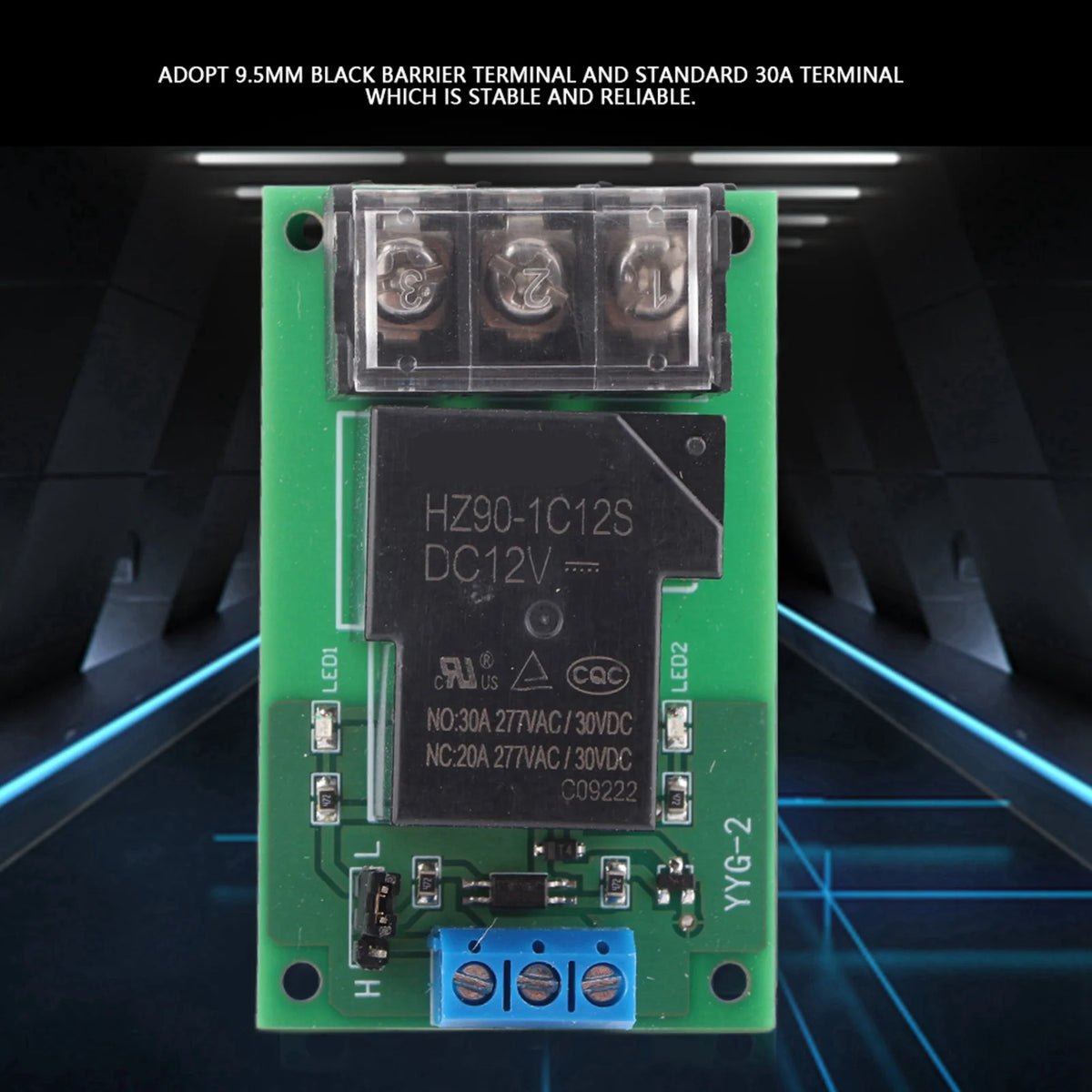30A YYG-2 DC 5V/12V/24V Relay Module High Power One Way High/Low Level Trigger Optocoupler Isolation Relay Module