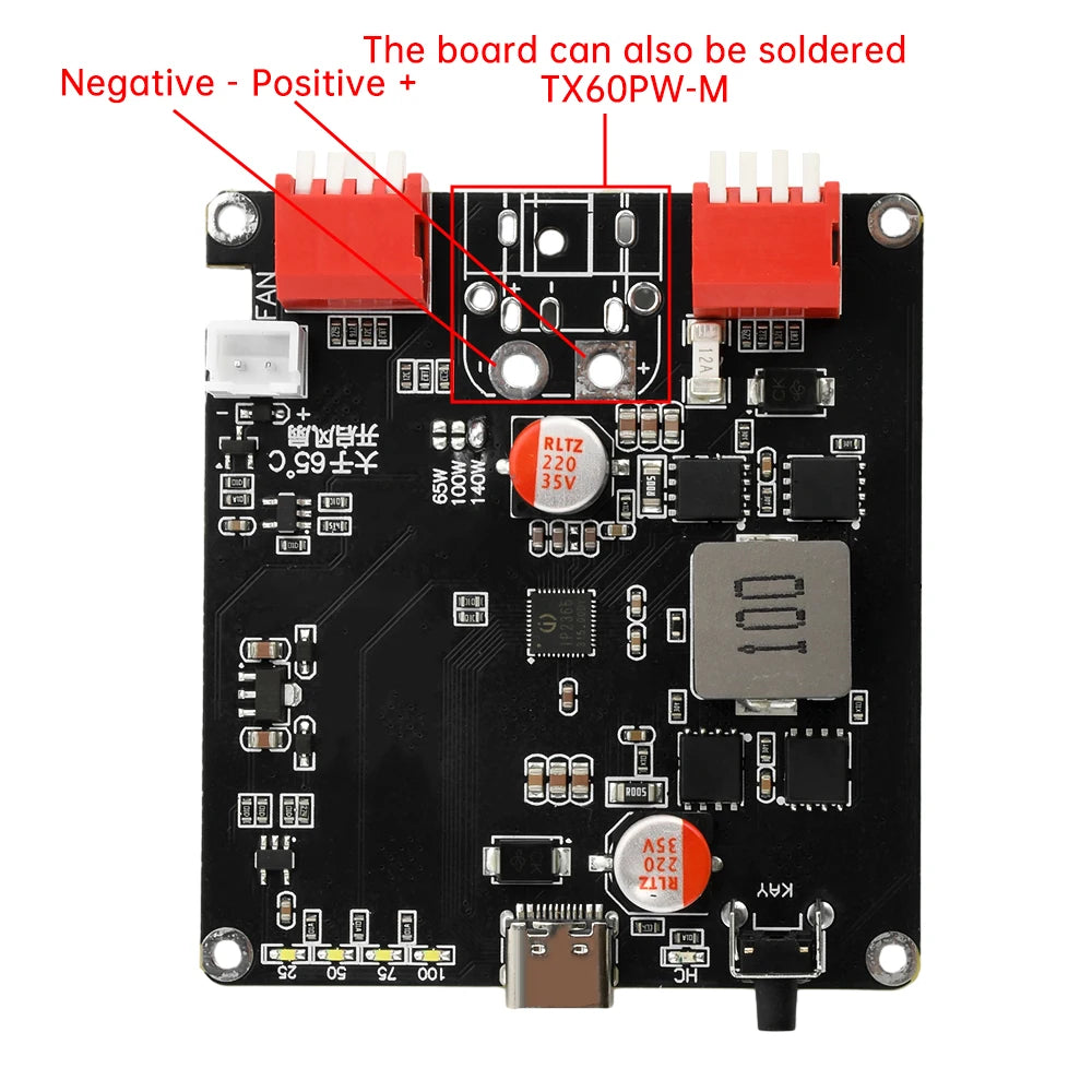 2S 3S 4S 5S 6S BMS Charger Module 140W Bidirectional Fast Charger Module IP2366 Lithium Battery Charging Board USB to DC