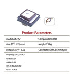 High Precision L1+L5 Dual Frequency GNSS Receiver Centimeter Level Positioning RTK Measurement UAV/Agricultural Navigation