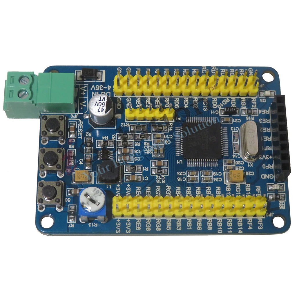 PIC24FJ128GA006 minimum system board PIC 16 bit microcontroller core board dual serial port development board