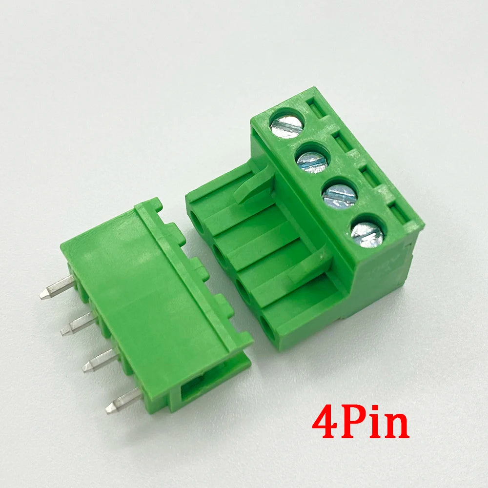 5Pair 5.08mm Pitch 2EDG Straight Pin PCB Screw Terminal Block 2/3/4/5/6/7/8/9/10/12Pin 300V 10A Wire Connector Plug-in Socket