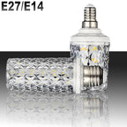 LED corn light bulbs E27 E14 30W 40W AC 220V 240V 5730 SMD LED crystal lamp 360 Beam Angle Replace Halogen Chandelier light