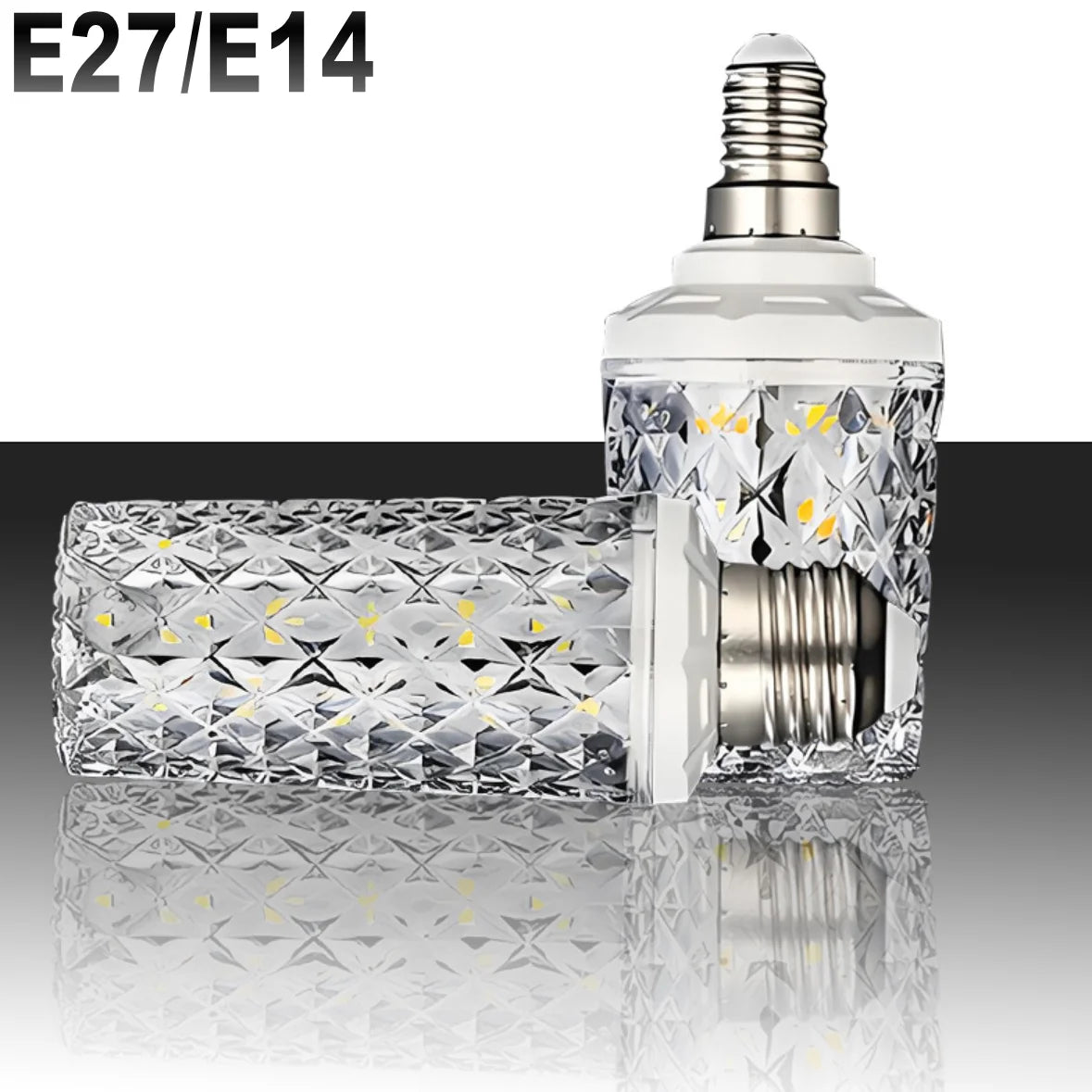 LED corn light bulbs E27 E14 30W 40W AC 220V 240V 5730 SMD LED crystal lamp 360 Beam Angle Replace Halogen Chandelier light