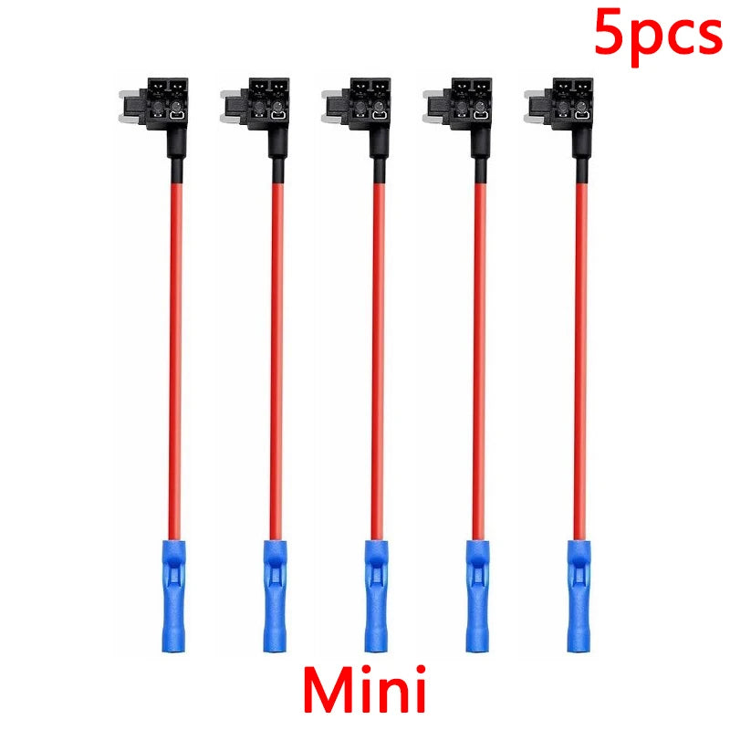 10/5pcs MINI SMALL MEDIUM Size Car Fuse Holder Add-a-circuit TAP Adapter Micro Mini Standard ATM Blade Fuse for Cars Vans