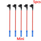 10/5pcs MINI SMALL MEDIUM Size Car Fuse Holder Add-a-circuit TAP Adapter Micro Mini Standard ATM Blade Fuse for Cars Vans