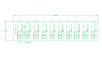 PS-9 DIN Rail Mounting  10-Port Power Splitter Anderson Connector Distributor DC36V 45A.