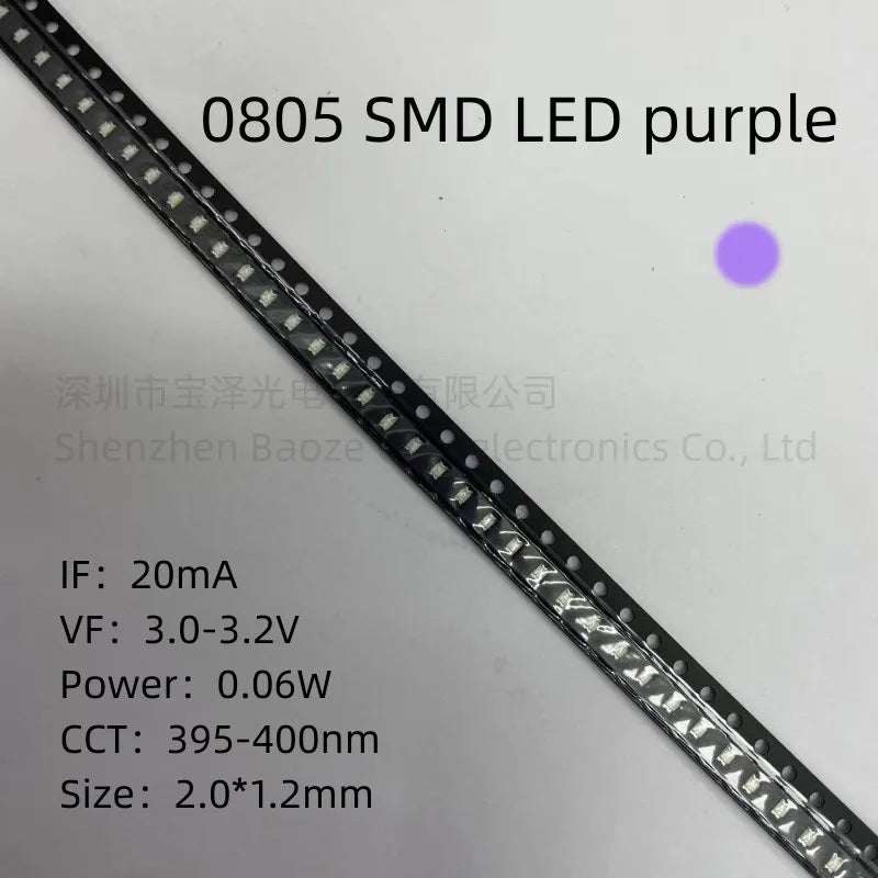 0805 SMD LED Red Yellow Green White Blue Orange Pink Ice Blue 2010 light emitting diode 100pcs/lot