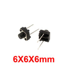 20/50/100Pcs Micro Tactile Switch Momentary Tact DIP Switch 2Pin 6 x 6mm Micro Touch Push Button Switch High 5mm 6mm 7mm 8mm 9mm