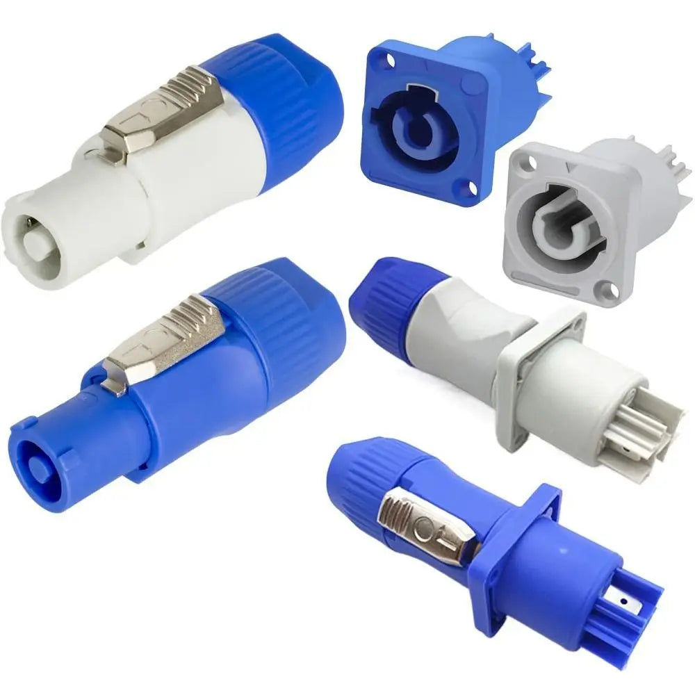 20A Powercon Connector 250V Blue White NAC3FCA NAC3FCB AC Male Plug 3 PIN Socket Stage Light LED Power Cable Plug
