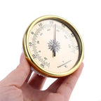 E1PC 3 in 1 Thermometer Hygrometer Barometer Wall Mount Embedded 72mm Lightweight