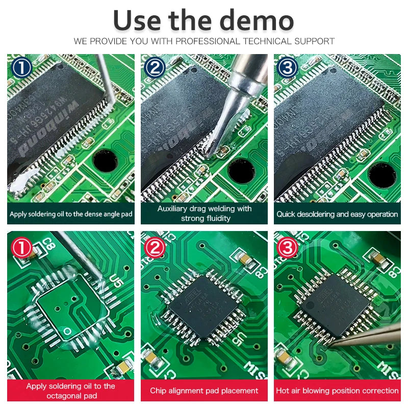 OLK Lead-Free Halogen-Free BGA Flux SMD PCB Repair Soldering No-Clean Ball Planting Rosin Solder Oil Solder Paste 10cc