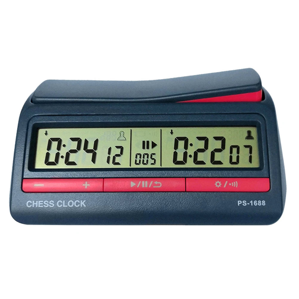 Chess Clock Professional Chess Digital Timer Multipurpose Chess Competition Game Stopwatch with Basic Bonus Count Up Down Timer
