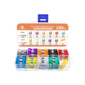 300/180/100pcs 32V Car Blade Fuse Assortment Kit Auto Truck Automotive Standar Mini Fuse Mixed Motorcycle Circuit Fuse With Box