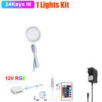 1 2 3 5 6 8 Lihgts RGB LED Cabinet Light 12V WiFi Bluetooth 24Key 44Key Remote Control Power Kit for Kitchen Wardrobe Lighting