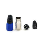 2/5/8/12PCS 3Pin XLR Male Female Speaker Connector Wiring Line Plug Blue 3-Core Audio Microphone Connector