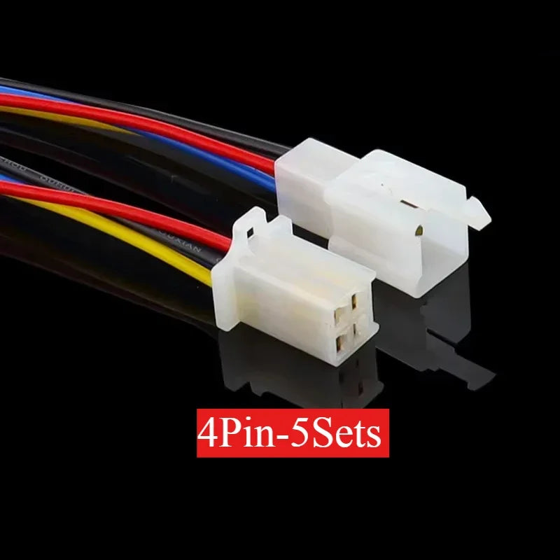 5pairs 2.8mm Automotive Controller Handle Motor Wire Connector 2/3/4/6/9P 15cm 0.75mm2 18AWG Automobile Male Female Plug Cable