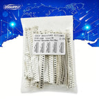 1250PCS 50Values SMD Resistor 1206 5% Pack 0Ω~10MΩ, 1R 10R 100R 220R 330R 470R 680R Chip Fixed Resistor 1K 102 10K 103 100K 104
