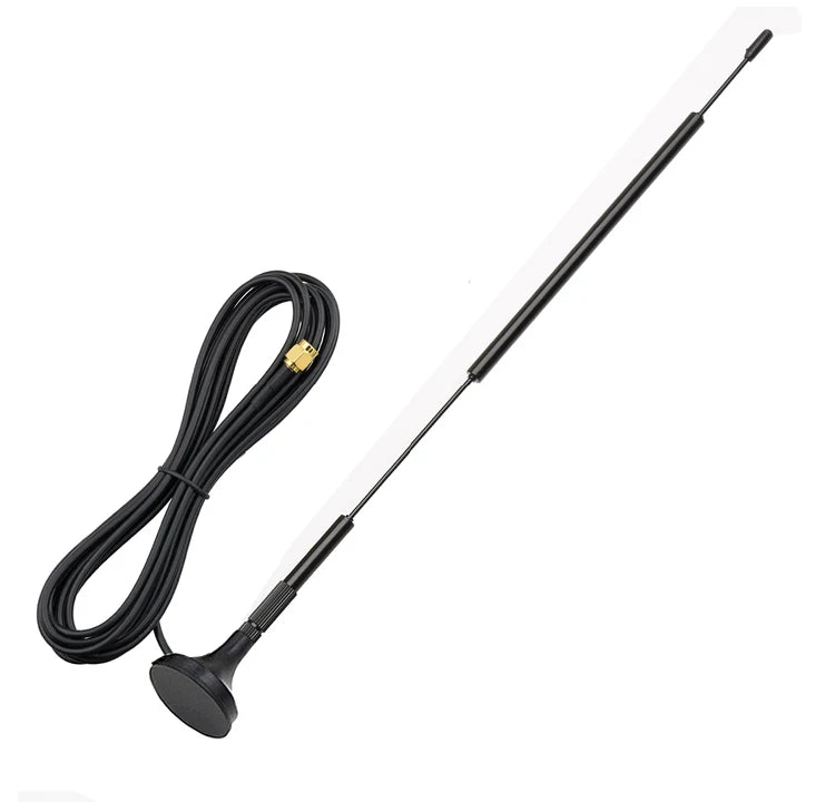 2.4G WIFI Bluetooth Small Suction Cup Antenna High Gain 12dBi SMA Male 3M Cable for Wireless Router Wireless Monitoring ZIGBEE