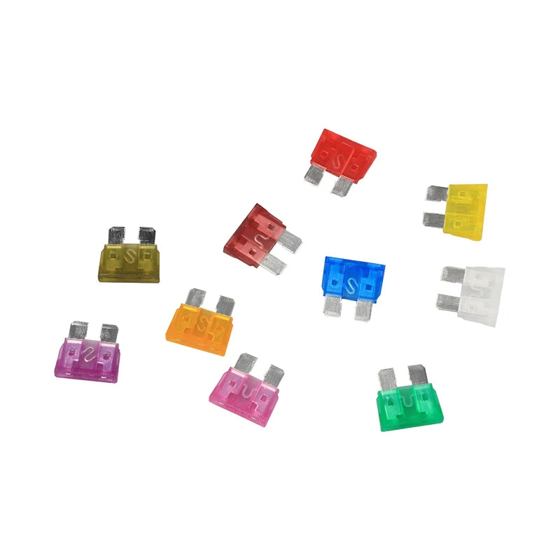 80Pcs 12V 3A 5A 7.5A 10A 15A 20A 25A 30A 35A 40A Standard Blade Car Fuses Assortment Car Blade Fuse Auto Boat Motorcycle Fuse
