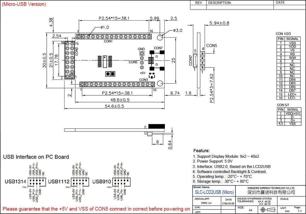 Surenoo 204 20X4 2004 Parallel Serial IIC I2C LCD2USB USB2LCD RS232 UART TTL Large Character LCD Module Display Screen Panel LCM