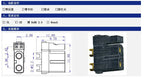 2+2 XT30 Model Aircraft Plug XT30PB/XT30PW 2+2 Lithium Battery Charging Connectors 4pin Male Female High Current for New Energy