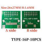 10PCS FFC/FPC Adapter Plate 0.5 to 2.54MM 4P/6P/8P/10P/12P/14P/15P/16P/20P/24P/26P/30P/32P/34P/36P/40P/45P/50P/52P/60P/80P/96P