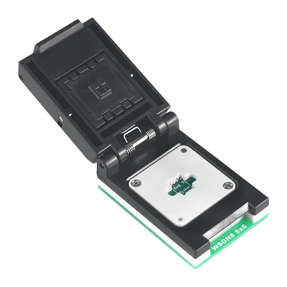 XGecu QFN8 WSON8 DFN8 5*6/6*8 IC Socket Universal Adapter for SPI NAND NOR Flash MLF8 MLP8 SON8 with High-end Spring Probe