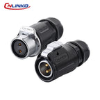 CNLINKO LP20 2/3/4 Pin IP68 Waterproof Quick Circular Connector Panel Mount Electrical Power Connector for Outdoor Eqiupments
