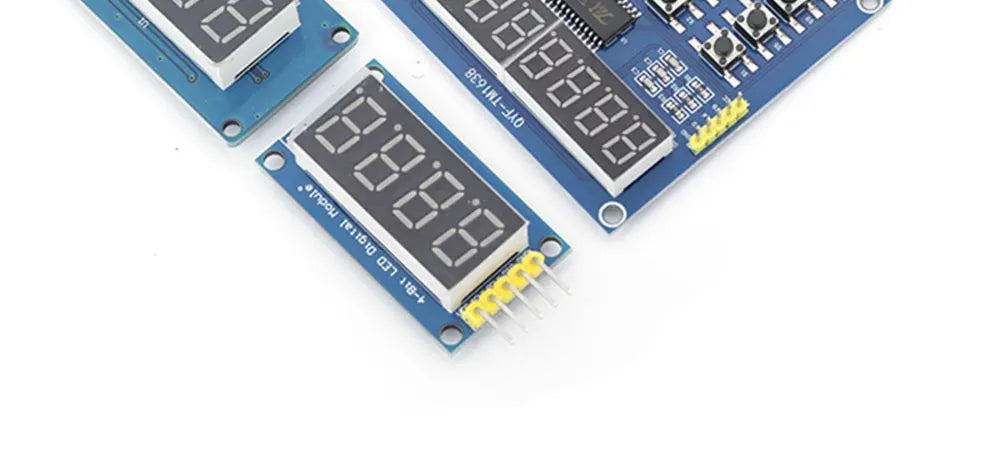MGQH TM1637 4Bits / TM1638 / 74HC595 8 bit Digital LED Display Module 7 Segment 0.36Inch Clock RED Anode Tube Four Serial Driver