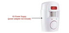 Wireless Garage Security Alarm Dual Remote Control Infrared Motion Sensor Detector for Home Burglar Alert Outdoor Shed