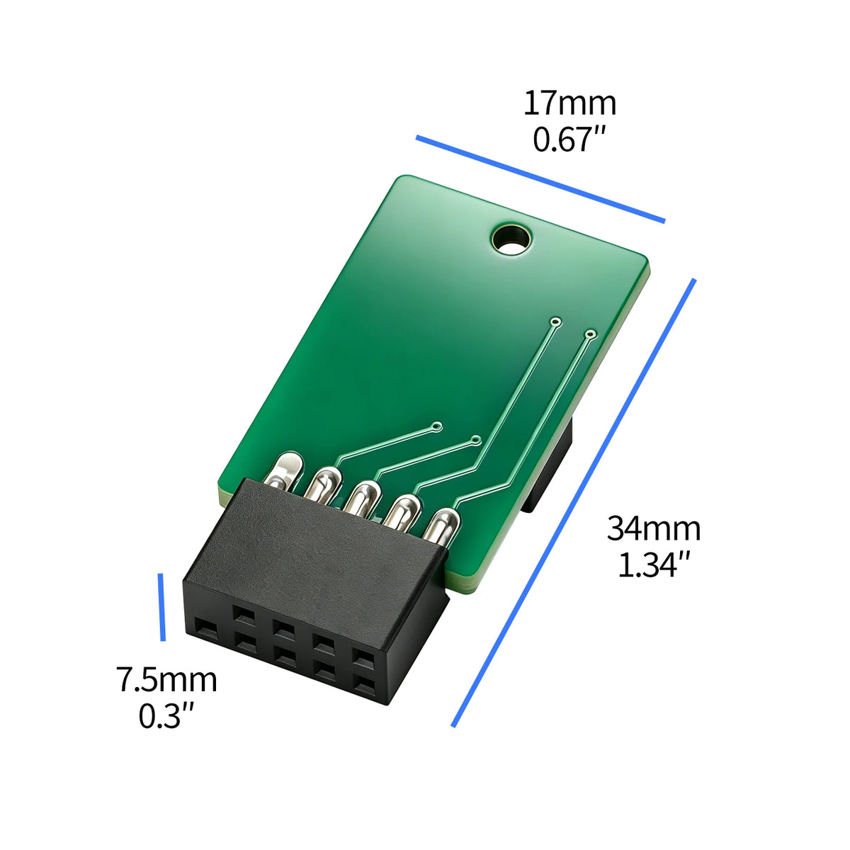 Mini Computer Power Reset Switch Board 9-Pin Connector Front Panel Header for PC Desktop Motherboards with LED Status Indicators