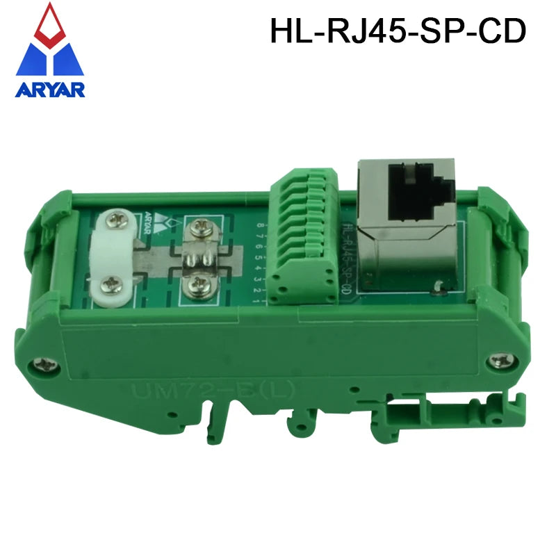 Cat6 Patch Panel One RJ45 Jack with 8 Spring-Force Connection Terminal Blocks Network Port Patch Panel for Easy Connectivity