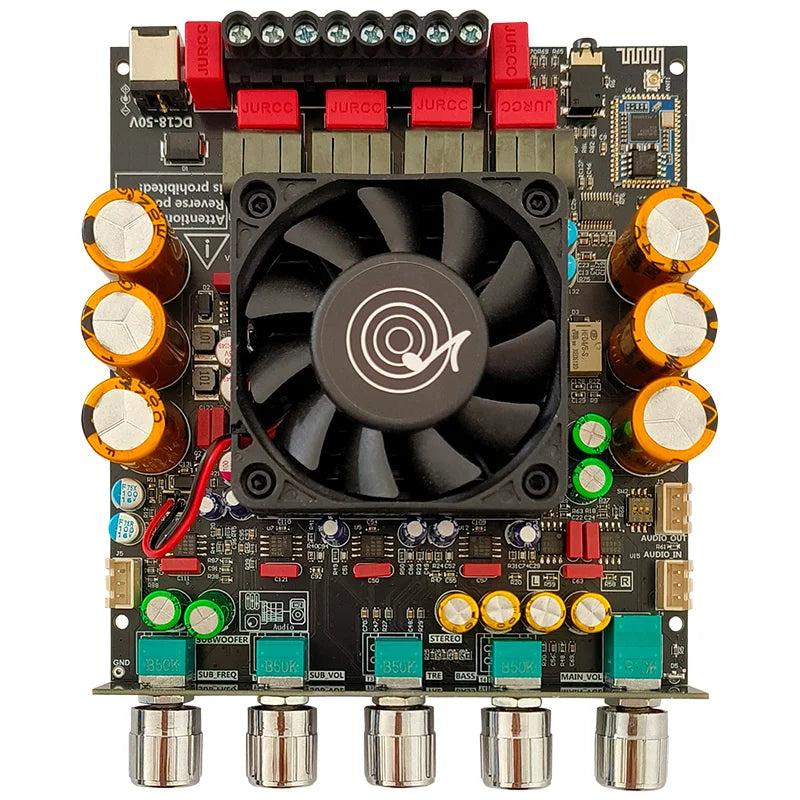 ZK-APTX3 Bt Amplifier Board 2.1 Channel 300W+300W+600W Amplifier Chip Tpa3255 Subwoofer Theater Audio Stereo Equalizer Amp